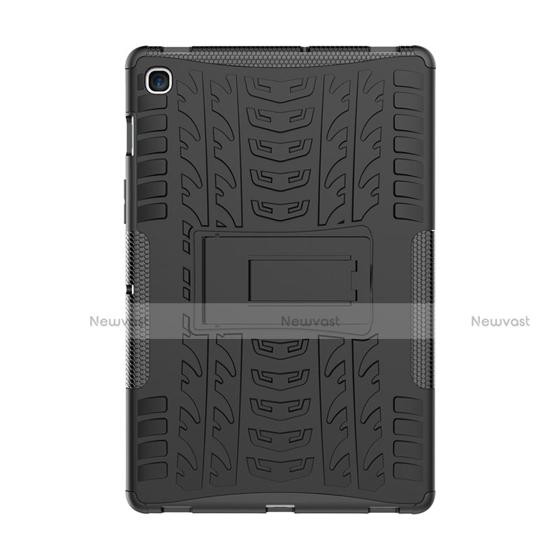 Silicone Matte Finish and Plastic Back Cover Case with Stand A01 for Samsung Galaxy Tab S5e 4G 10.5 SM-T725