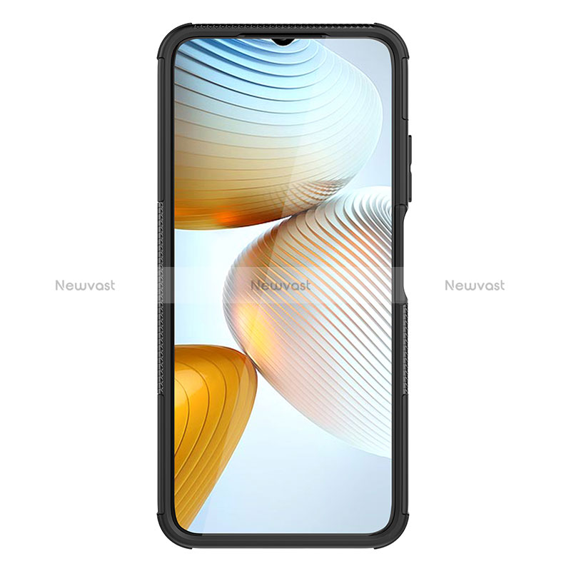 Silicone Matte Finish and Plastic Back Cover Case with Stand JX1 for Xiaomi Redmi Note 11R 5G