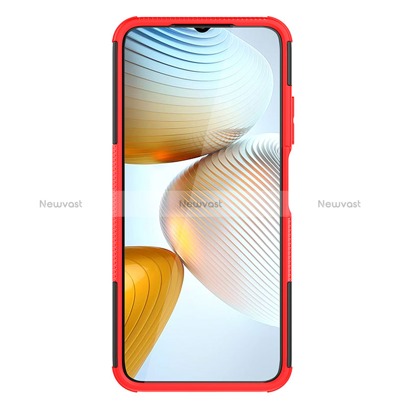 Silicone Matte Finish and Plastic Back Cover Case with Stand JX2 for Xiaomi Redmi Note 11R 5G