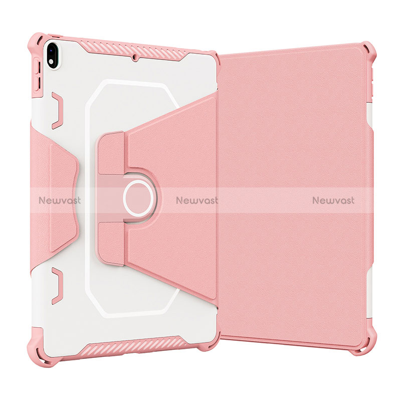Silicone Matte Finish and Plastic Back Cover Case with Stand L05 for Apple iPad Air 3