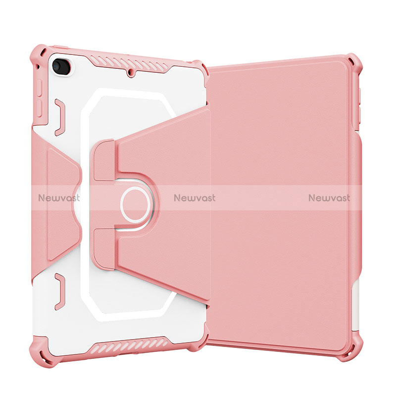 Silicone Matte Finish and Plastic Back Cover Case with Stand L05 for Apple iPad Mini 5 (2019)