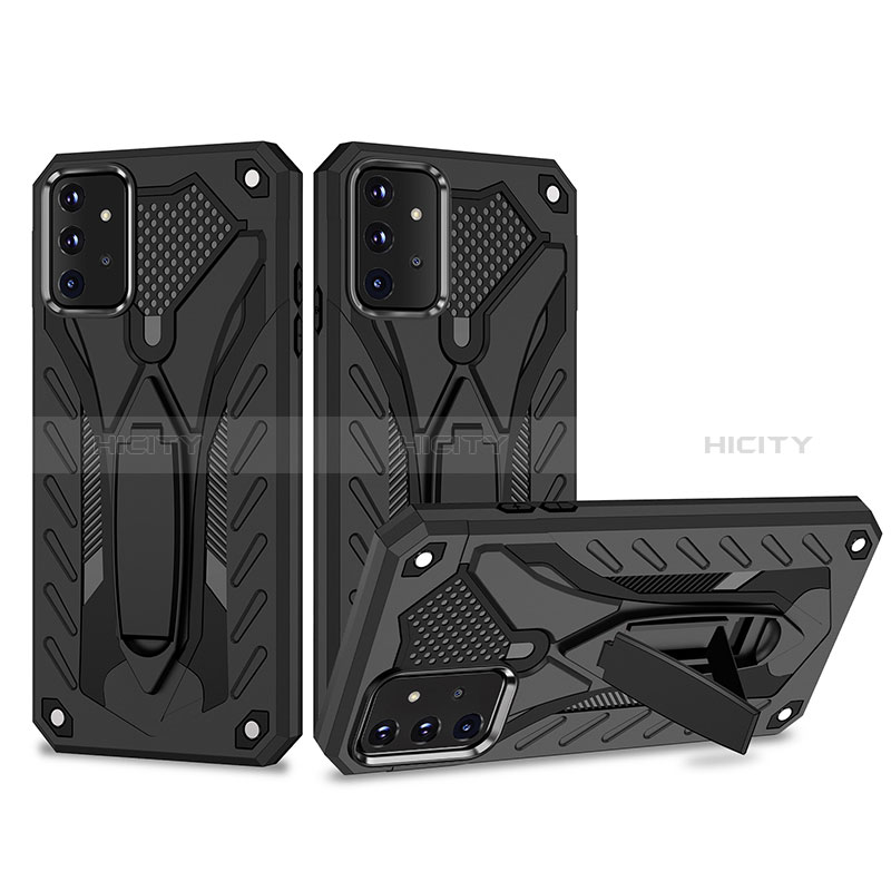Silicone Matte Finish and Plastic Back Cover Case with Stand YF2 for Samsung Galaxy A72 5G