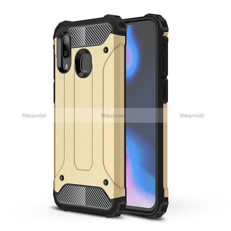 Silicone Matte Finish and Plastic Back Cover Case WL1 for Samsung Galaxy A40