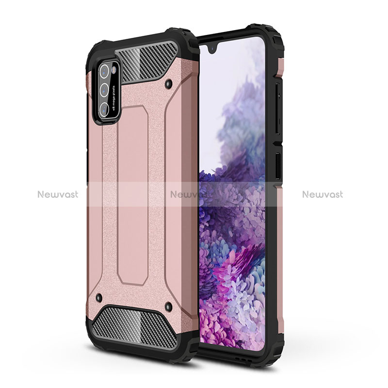 Silicone Matte Finish and Plastic Back Cover Case WL1 for Samsung Galaxy A41