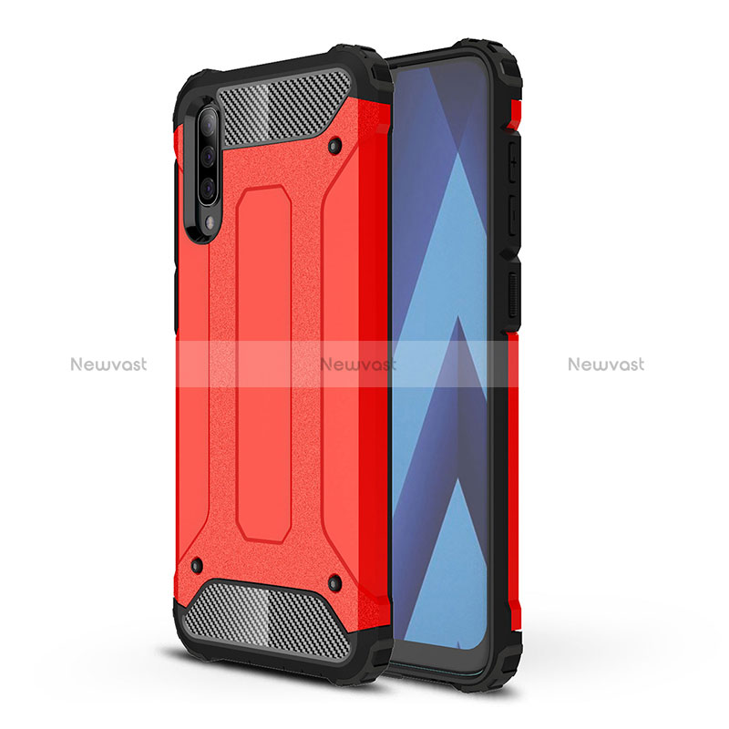 Silicone Matte Finish and Plastic Back Cover Case WL1 for Samsung Galaxy A50S