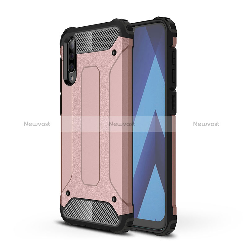 Silicone Matte Finish and Plastic Back Cover Case WL1 for Samsung Galaxy A50S