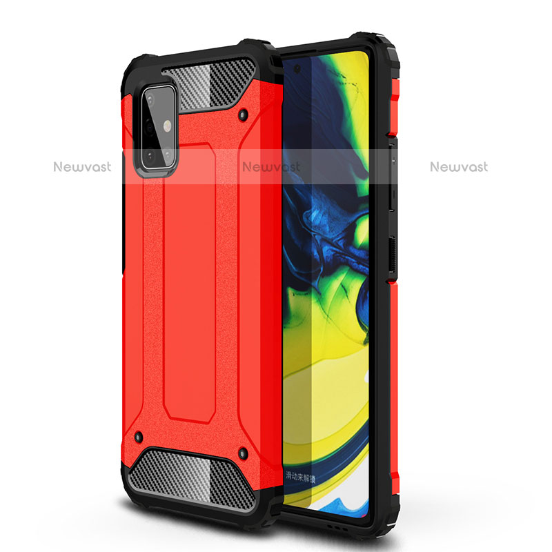 Silicone Matte Finish and Plastic Back Cover Case WL1 for Samsung Galaxy A71 4G A715
