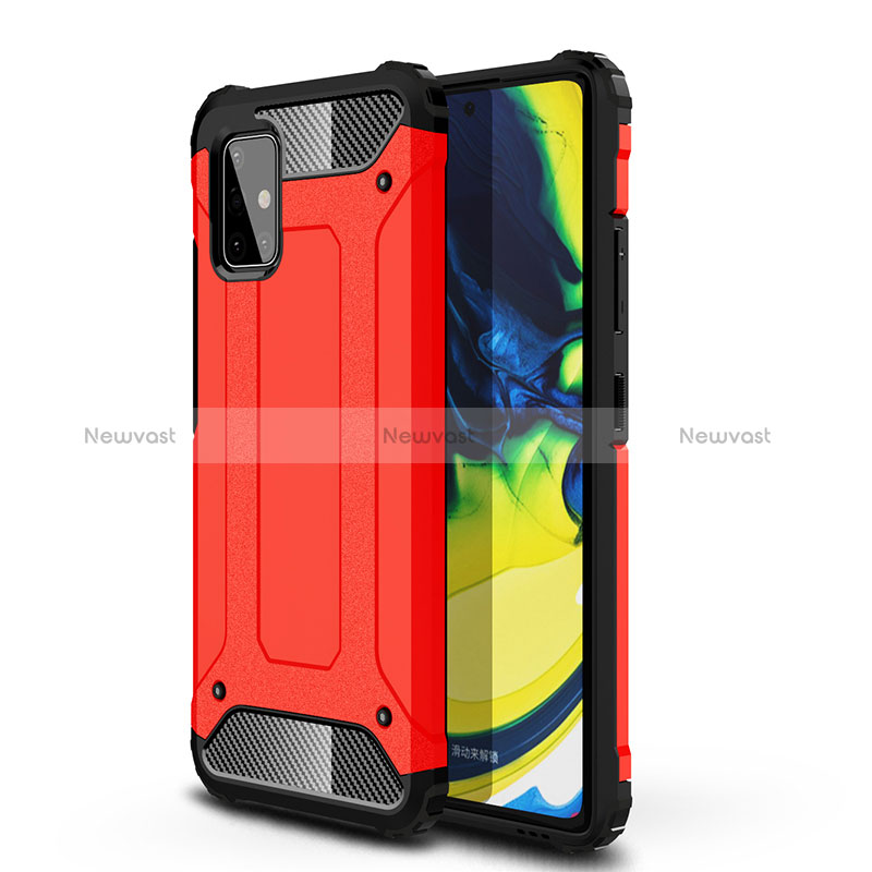 Silicone Matte Finish and Plastic Back Cover Case WL1 for Samsung Galaxy A71 5G