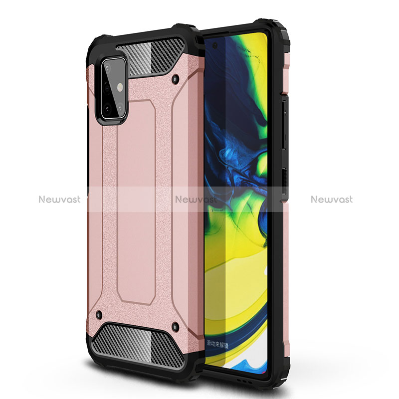 Silicone Matte Finish and Plastic Back Cover Case WL1 for Samsung Galaxy A71 5G