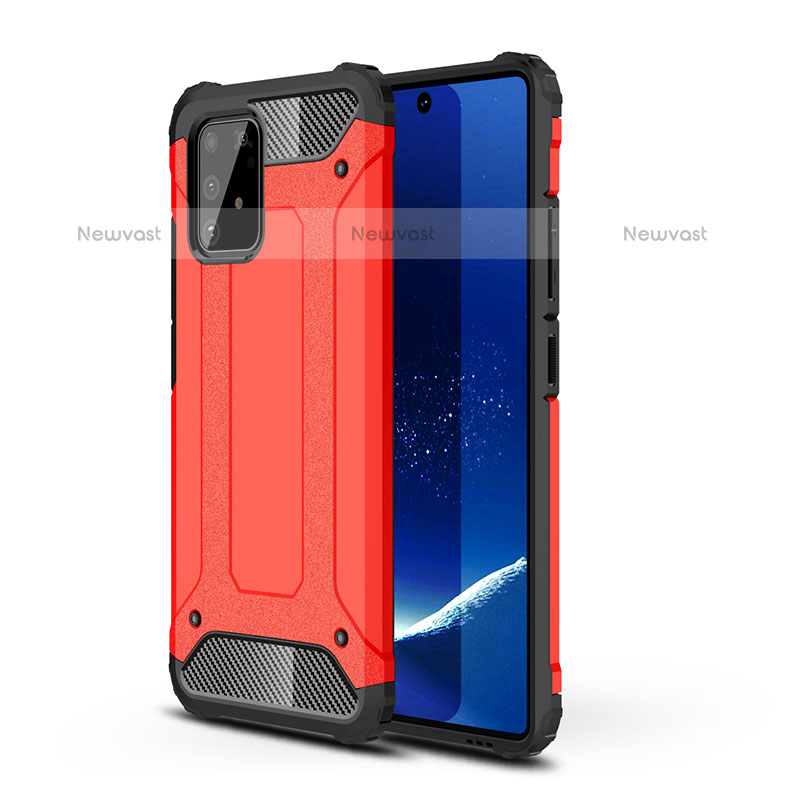 Silicone Matte Finish and Plastic Back Cover Case WL1 for Samsung Galaxy A91