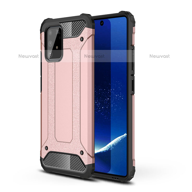 Silicone Matte Finish and Plastic Back Cover Case WL1 for Samsung Galaxy A91