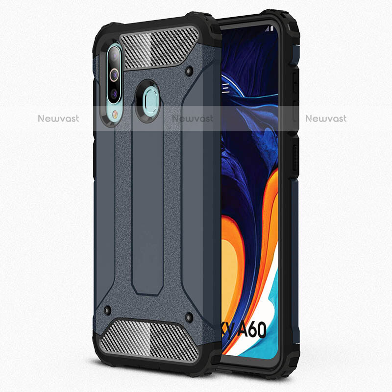 Silicone Matte Finish and Plastic Back Cover Case WL1 for Samsung Galaxy M40