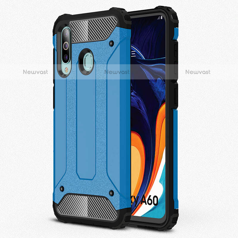 Silicone Matte Finish and Plastic Back Cover Case WL1 for Samsung Galaxy M40
