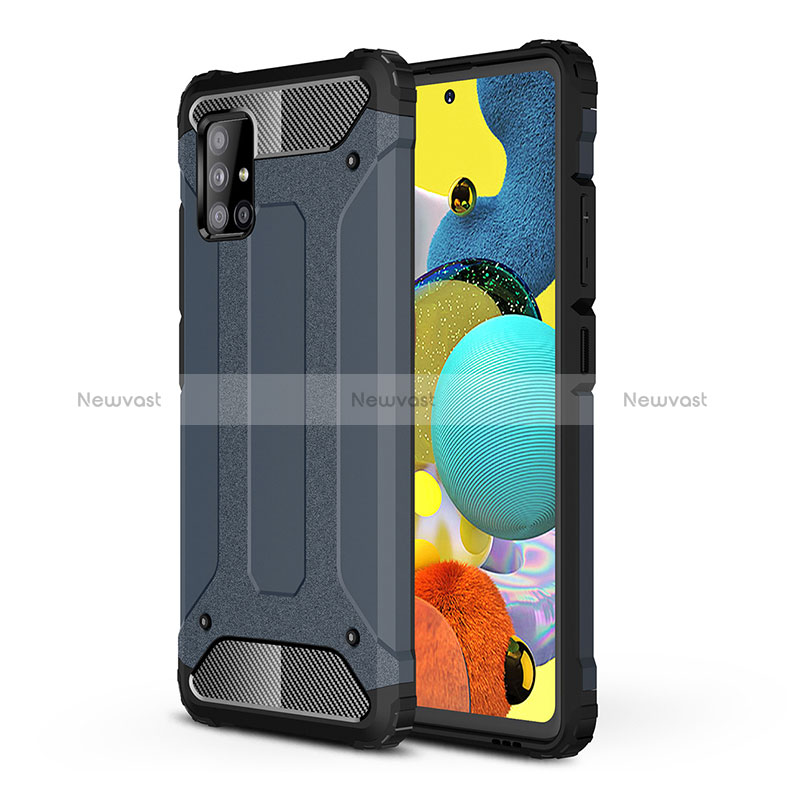 Silicone Matte Finish and Plastic Back Cover Case WL1 for Samsung Galaxy M40S