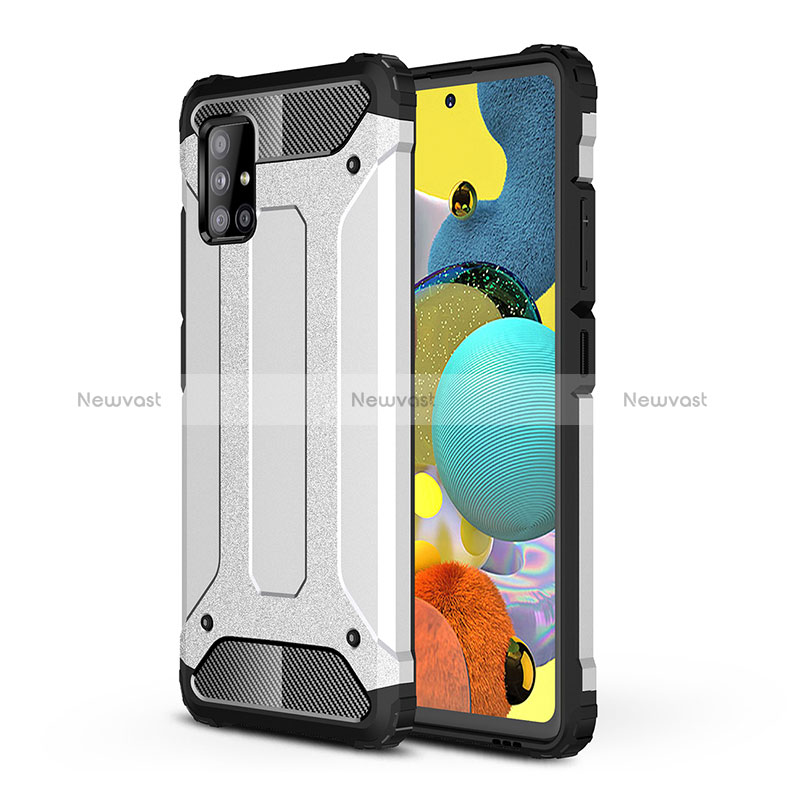 Silicone Matte Finish and Plastic Back Cover Case WL1 for Samsung Galaxy M40S