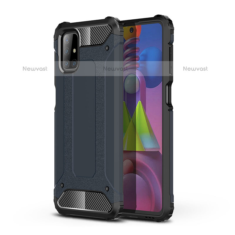 Silicone Matte Finish and Plastic Back Cover Case WL1 for Samsung Galaxy M51