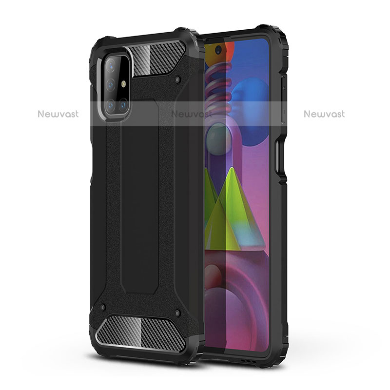 Silicone Matte Finish and Plastic Back Cover Case WL1 for Samsung Galaxy M51