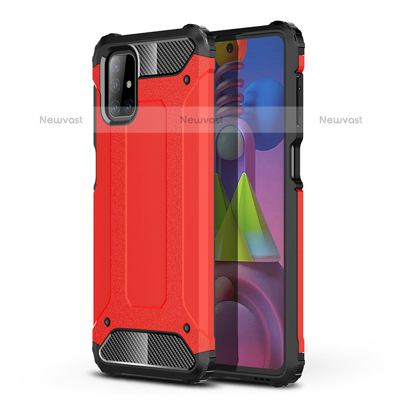 Silicone Matte Finish and Plastic Back Cover Case WL1 for Samsung Galaxy M51