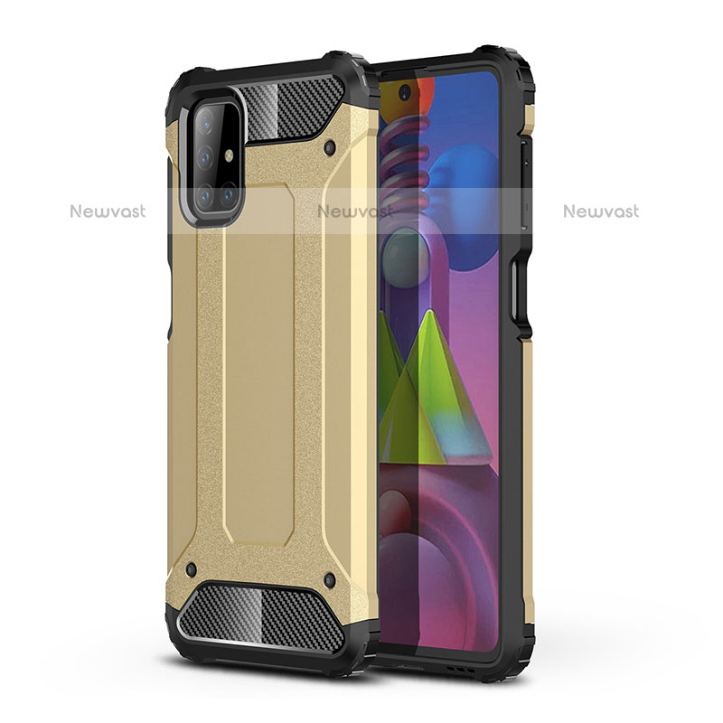 Silicone Matte Finish and Plastic Back Cover Case WL1 for Samsung Galaxy M51