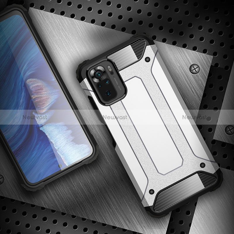 Silicone Matte Finish and Plastic Back Cover Case WL1 for Xiaomi Poco M5S
