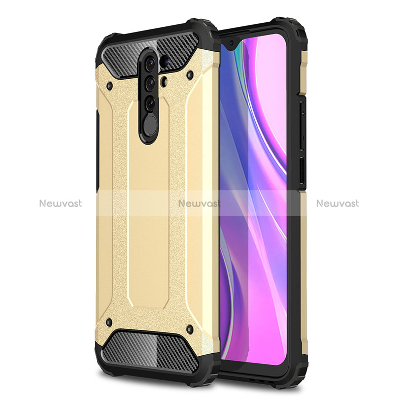 Silicone Matte Finish and Plastic Back Cover Case WL1 for Xiaomi Redmi 9