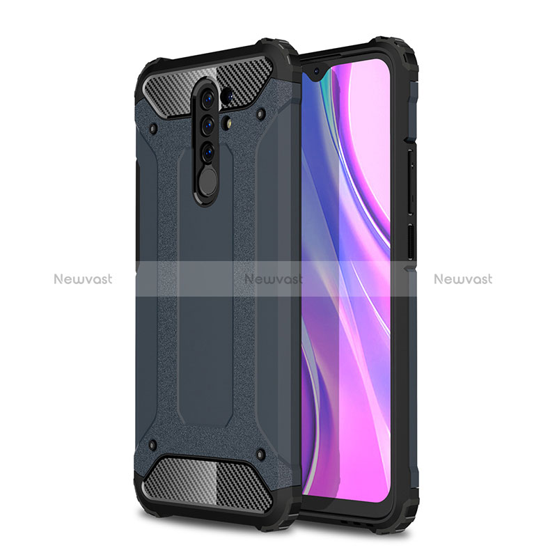 Silicone Matte Finish and Plastic Back Cover Case WL1 for Xiaomi Redmi 9