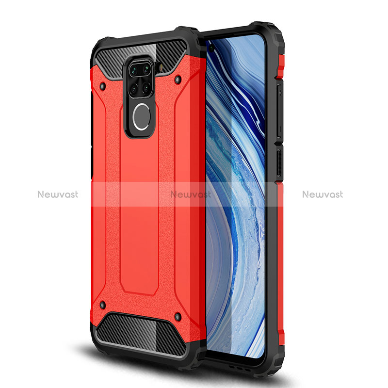 Silicone Matte Finish and Plastic Back Cover Case WL1 for Xiaomi Redmi Note 9