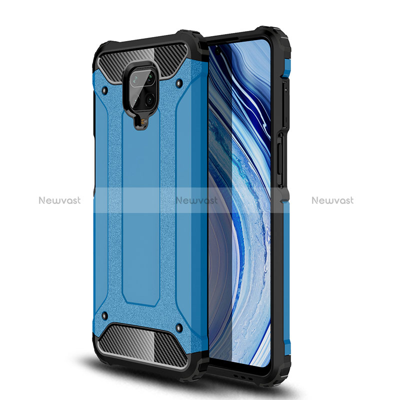 Silicone Matte Finish and Plastic Back Cover Case WL1 for Xiaomi Redmi Note 9 Pro