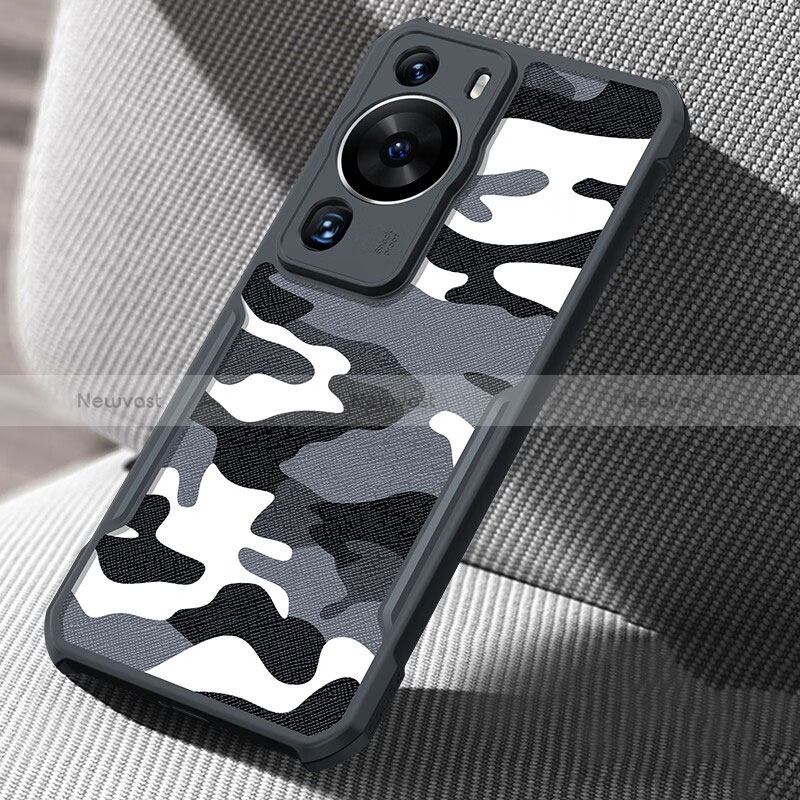 Silicone Matte Finish and Plastic Back Cover Case XD1 for Huawei P60 Pro