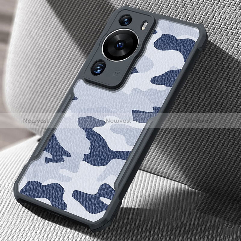 Silicone Matte Finish and Plastic Back Cover Case XD1 for Huawei P60 Pro