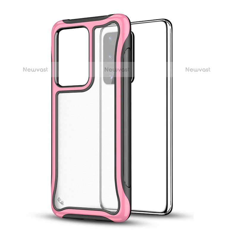 Silicone Matte Finish and Plastic Back Cover Case YF1 for Samsung Galaxy S20 Plus