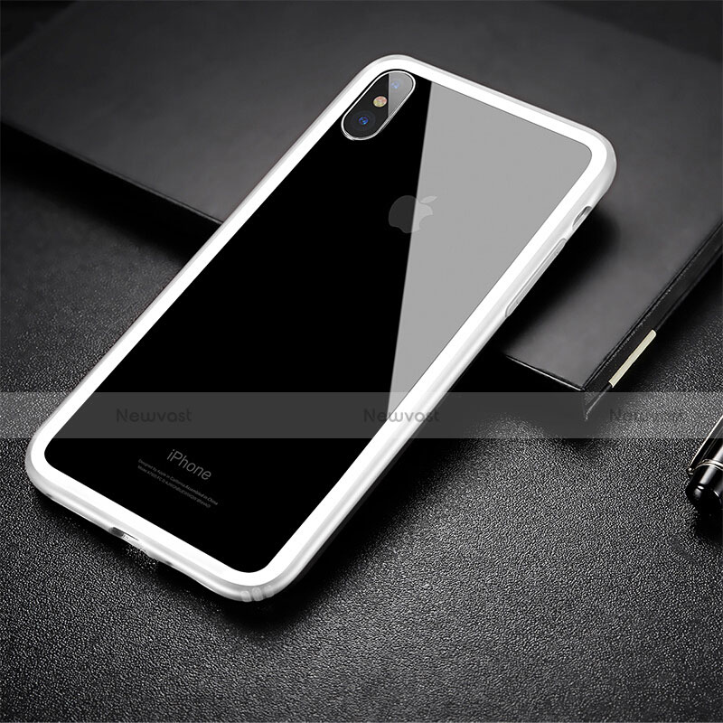 Silicone Silicone Frame Case for Apple iPhone X White