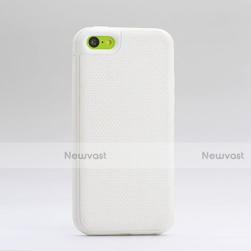 Silicone Small Dots Soft Case for Apple iPhone 5C White