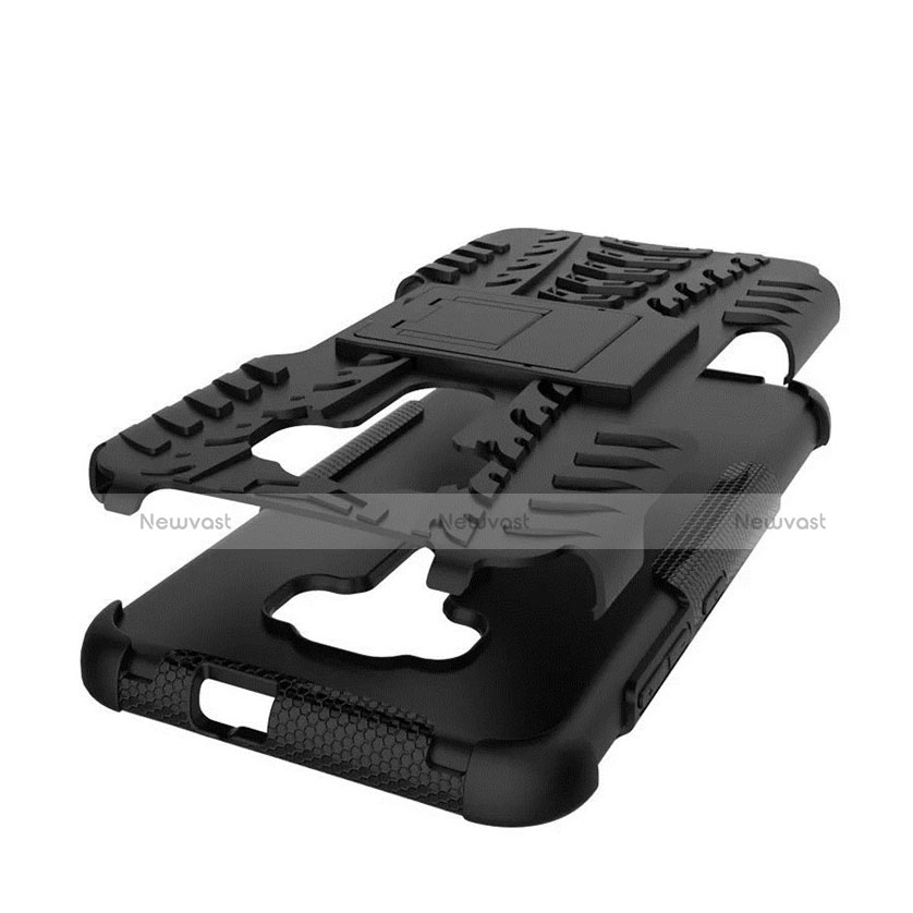 Silicone Stands TPU Soft Case for Asus Zenfone 3 ZE552KL Black