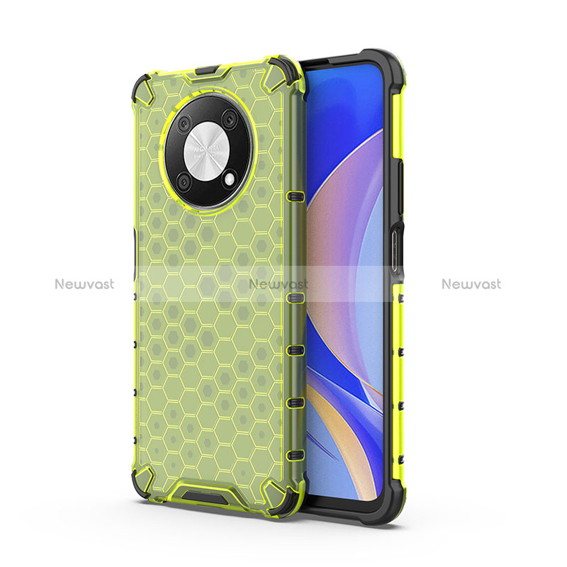 Silicone Transparent Frame Case Cover 360 Degrees AM1 for Huawei Nova Y90