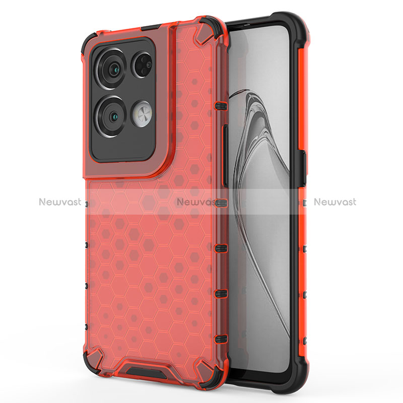 Silicone Transparent Frame Case Cover 360 Degrees AM1 for Oppo Reno8 Pro 5G