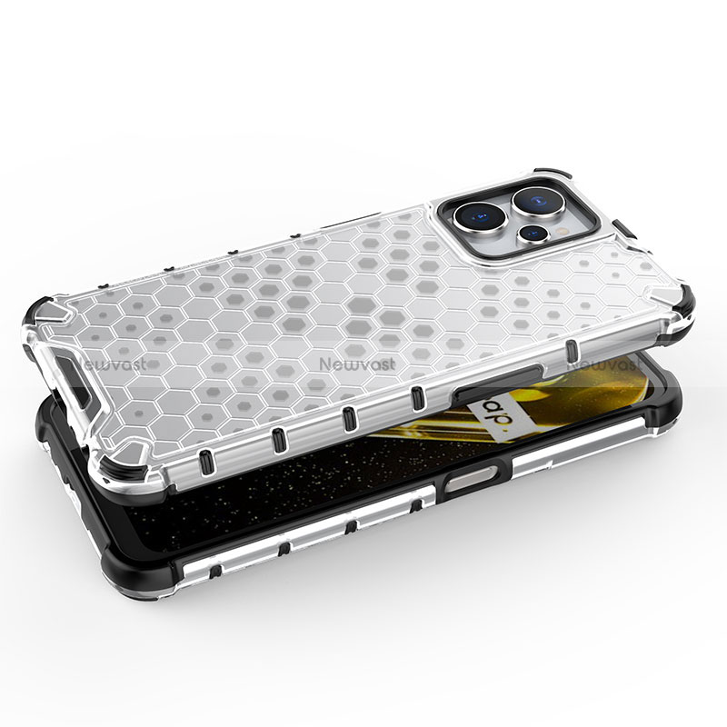 Silicone Transparent Frame Case Cover 360 Degrees AM1 for Realme 10 5G