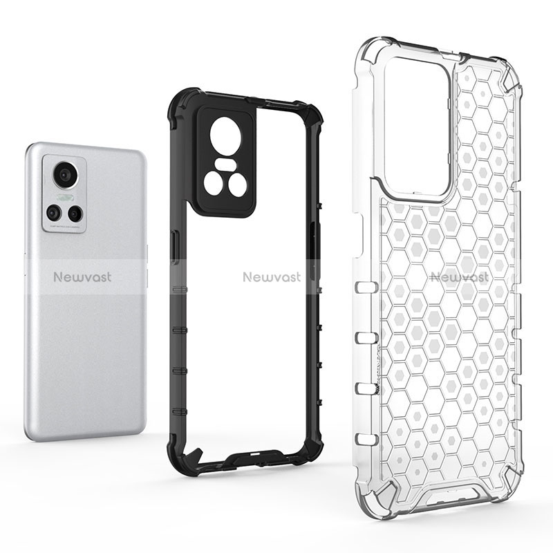 Silicone Transparent Frame Case Cover 360 Degrees AM1 for Realme GT Neo3 5G