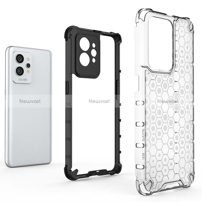 Silicone Transparent Frame Case Cover 360 Degrees AM1 for Realme GT2 Pro 5G
