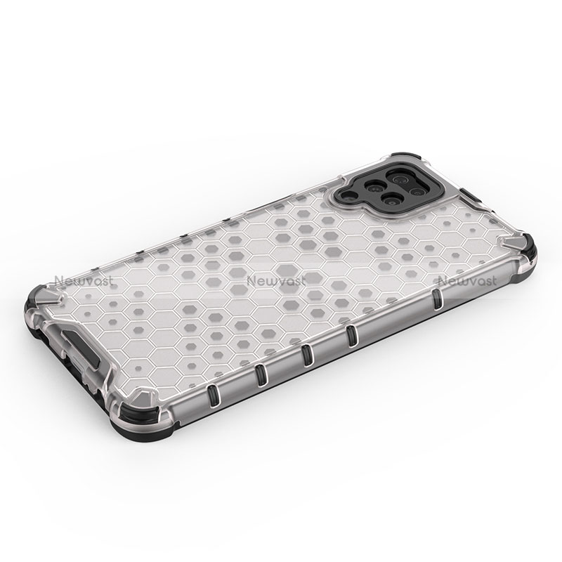 Silicone Transparent Frame Case Cover 360 Degrees AM1 for Samsung Galaxy A12 Nacho