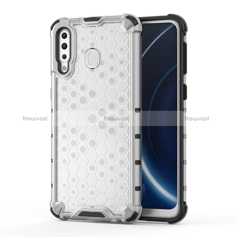 Silicone Transparent Frame Case Cover 360 Degrees AM1 for Samsung Galaxy A40s