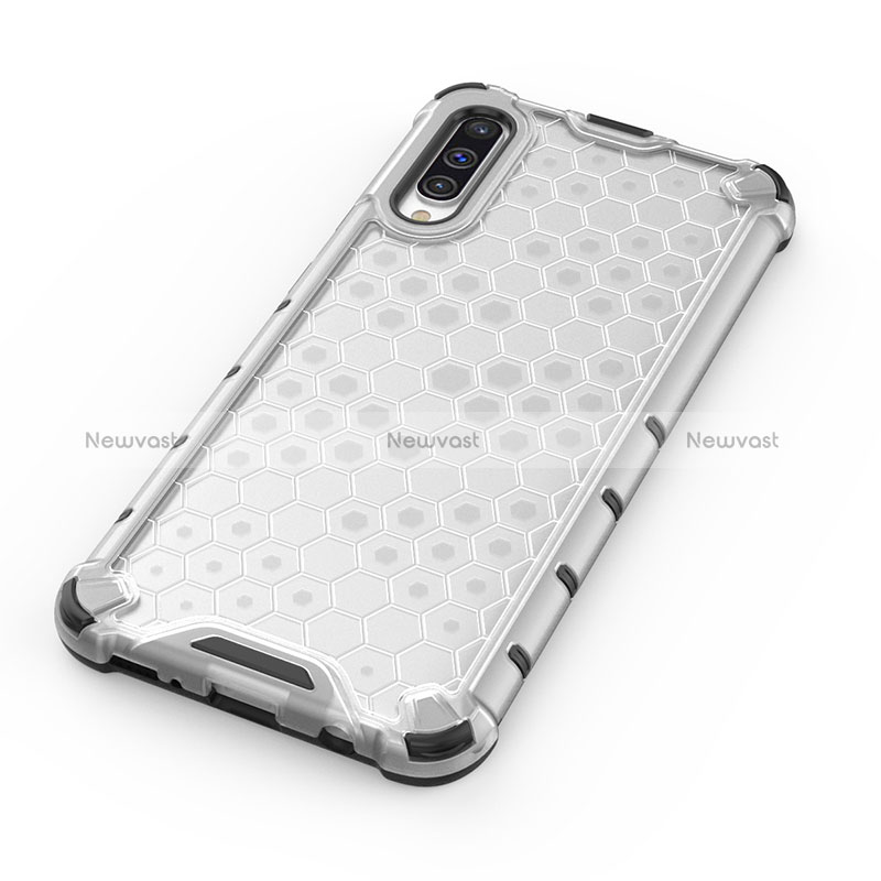 Silicone Transparent Frame Case Cover 360 Degrees AM1 for Samsung Galaxy A50