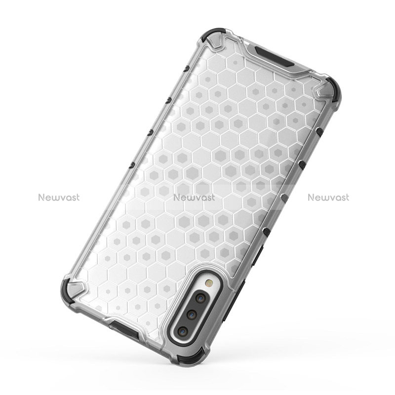 Silicone Transparent Frame Case Cover 360 Degrees AM1 for Samsung Galaxy A70