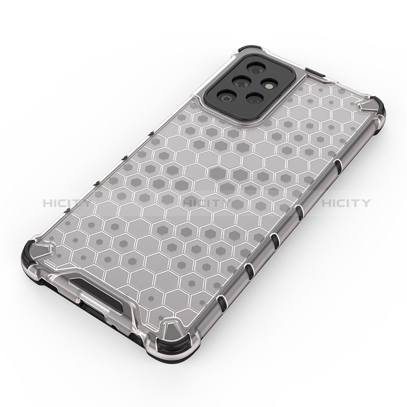 Silicone Transparent Frame Case Cover 360 Degrees AM1 for Samsung Galaxy A72 5G