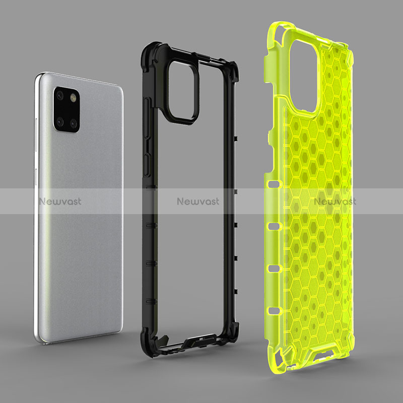 Silicone Transparent Frame Case Cover 360 Degrees AM1 for Samsung Galaxy A81