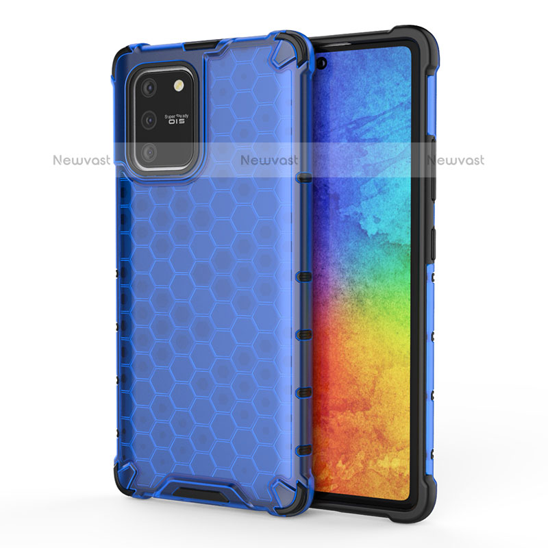 Silicone Transparent Frame Case Cover 360 Degrees AM1 for Samsung Galaxy A91