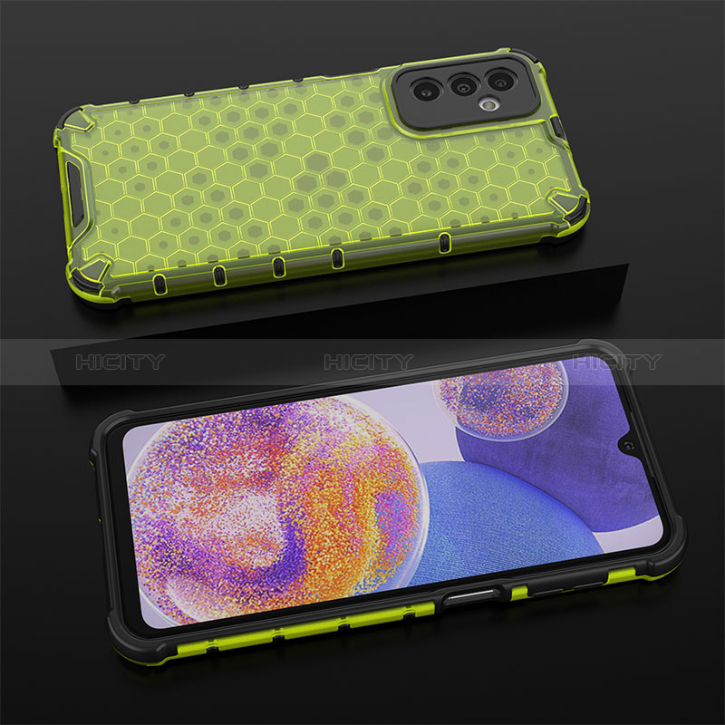Silicone Transparent Frame Case Cover 360 Degrees AM1 for Samsung Galaxy F23 5G
