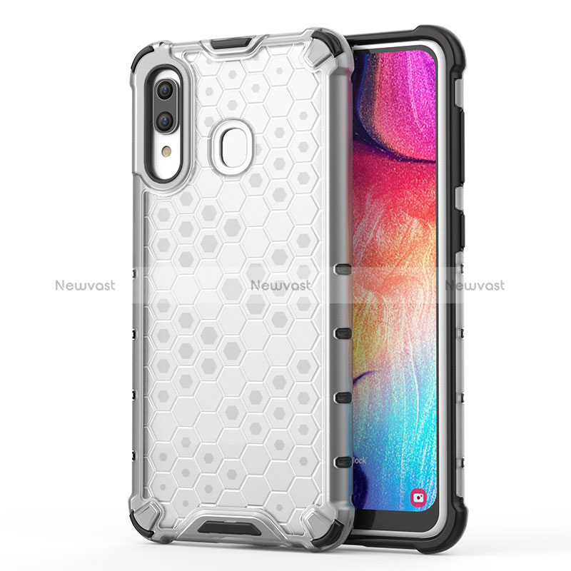 Silicone Transparent Frame Case Cover 360 Degrees AM1 for Samsung Galaxy M10S