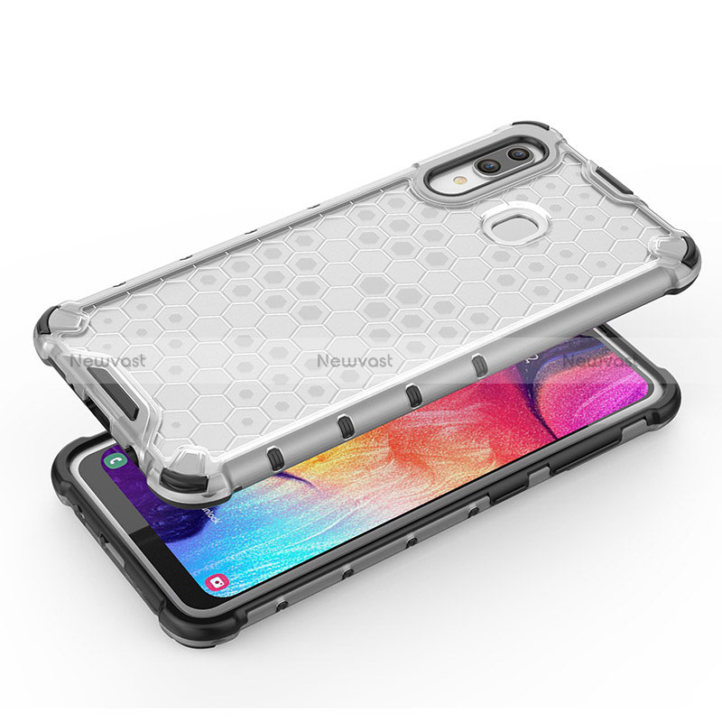 Silicone Transparent Frame Case Cover 360 Degrees AM1 for Samsung Galaxy M10S