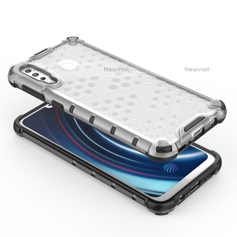 Silicone Transparent Frame Case Cover 360 Degrees AM1 for Samsung Galaxy M30
